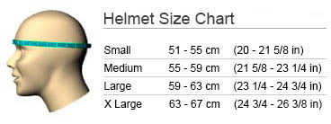 Smith Variance Ski Helmet - Size Chart
