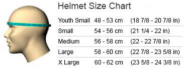 Smith Holt Helmet - Size Chart