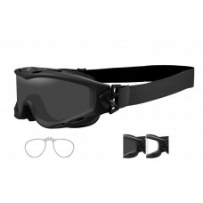 Wiley X  Spear Goggles w/ Rx Insert  Black and White
