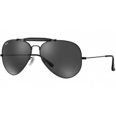 Ray Ban  RB3025 Aviator Large Metal Sunglasses  Black and White