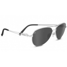 Serengeti  Brando Sunglasses  Black and White